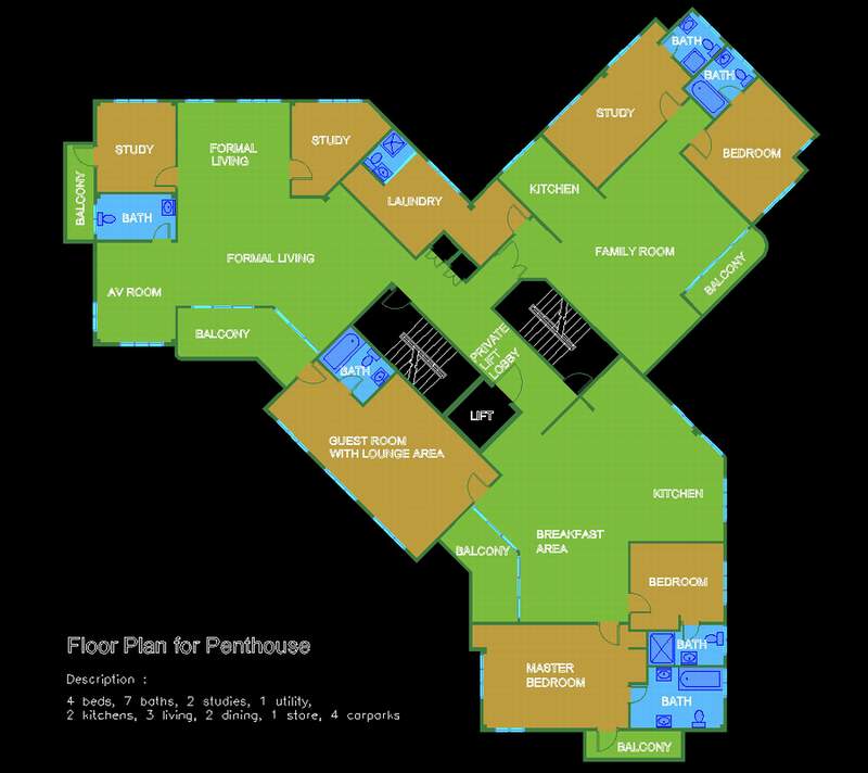 Penthouse plan
